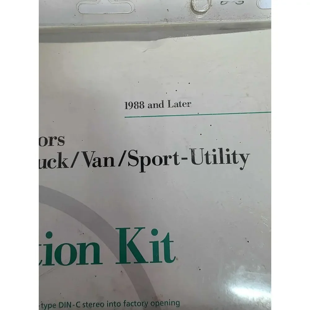 Vtg Nos Radio Shack General Motors Stereo Radio Adapter Installation Kit